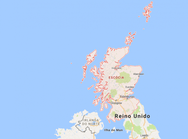 mapa escocia