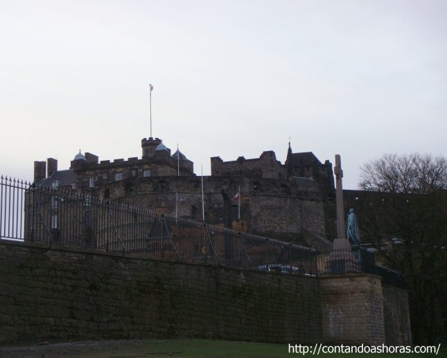 Os jardins do Castelo de Edimburgo
