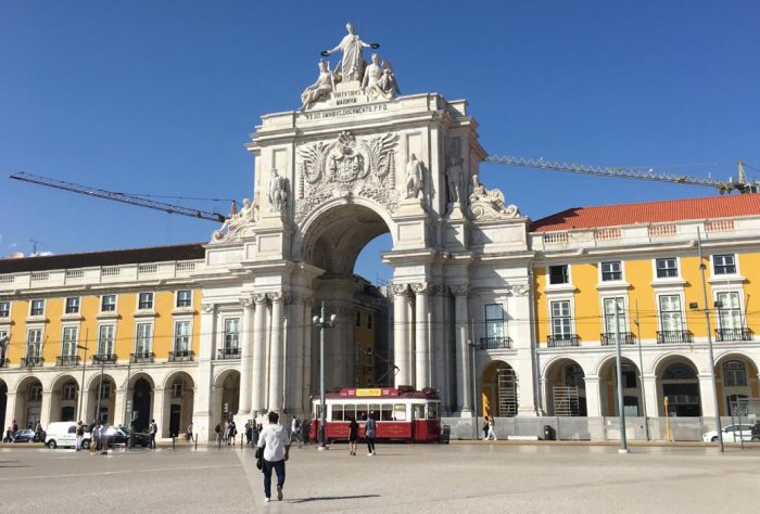 Portugal: Lisboa vista do alto do Arco da Rua Augusta